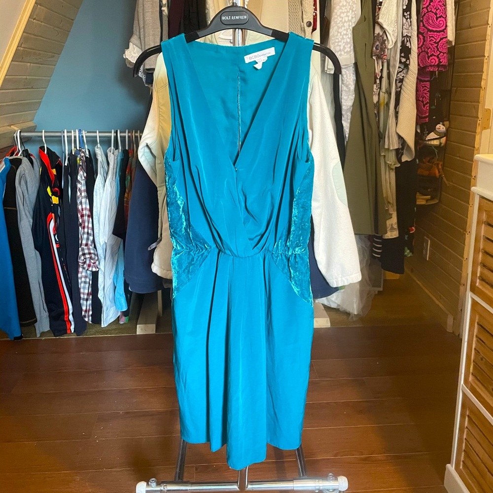 BCBGeneration indigo cocktail dress.